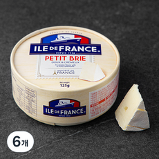 일드프랑스 쁘띠 브리 치즈, 125g, 1개입, 6개