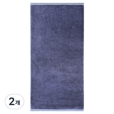 Songwol 松月 素色竹纖維素面40支毛巾 200g, 深藍色, 2個