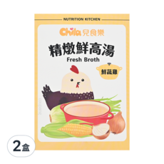 Chila 兒食樂 精燉鮮高湯 鮮蔬雞 3包 Set, 黑羽土雞, 無化學人工添加, 300g, 2盒