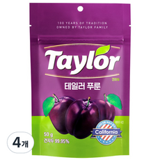 테일러 푸룬건자두, 50g, 4개