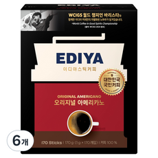 이디야 오리지널 아메리카노, 1g, 170개입, 6개