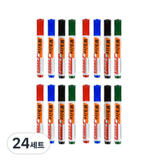 블루마토 보드마카펜 A 혼합 16p 세트 x-882, 검정 + 파랑 + 빨강 + 초록, 24세트