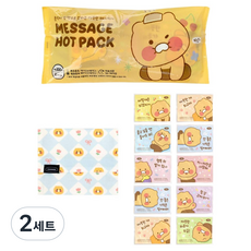 카카오프렌즈 춘식이 핫팩 주머니 + 핫팩 10p 세트 랜덤발송, 2세트