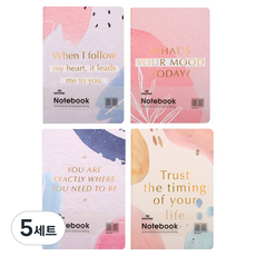 아트조이 A5 밴딩 노트 4종 세트, 수채화, 5세트