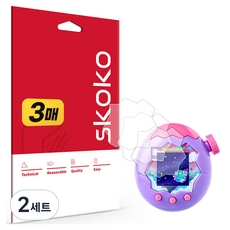 스코코 다마고치 파라다이스 올레포빅 액정보호필름 3p 세트, 2세트
