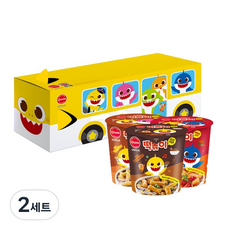 碰碰狐小鯊魚辣味甜辣炒年糕 116g + 鹹味炸醬風味炒年糕 116g + 皇家烤肉風味炒年糕 114g 巴士裝, 2組