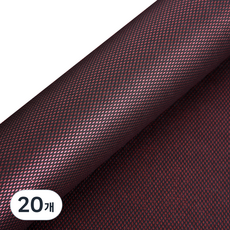 Good given 高級壓紋圖案包裝紙, 20個, 紅酒色