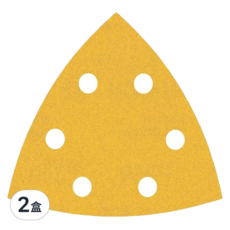 BOSCH 博世 台灣公司貨 超耐久金色三角形自黏砂紙 P320 5片, 93 x 93mm, 2盒