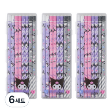 三麗鷗角色 8支鉛筆 B + 筆盒 酷洛米, 紫色, 6套