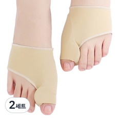 Loirang 萊卡內置襯墊腳趾保護套 雙腳適用組 膚色, 2套