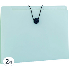 트릭온리 아코디언파일 A4 8칸, 그린, 2개