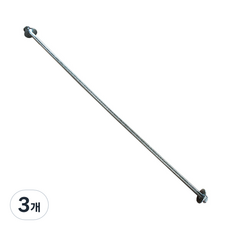 全牙螺桿 17.65mm x 1m, 3個