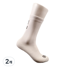 오엘씨 기능성 자전거 양말, 화이트, 2개