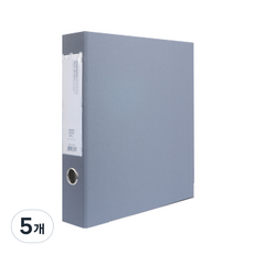 Alpha mall Web D型環活頁夾 A4 3孔 5cm AB949-7, 灰色的, 5個