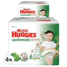 HUGGIES 好奇 Nature Made竹纖維褲型尿布, 第6階段, 116片
