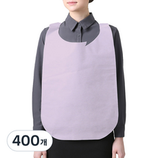 웰프런 일회용 부직포 위생 앞치마, 핑크, 400개