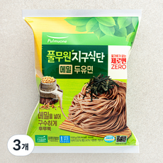 풀무원 지구식단 메밀두유면, 150g, 3개