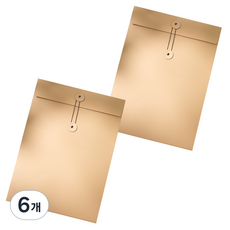 Misoroun 紙質文件檔案收納袋 23.9 x 33 cm, 6個, 米色