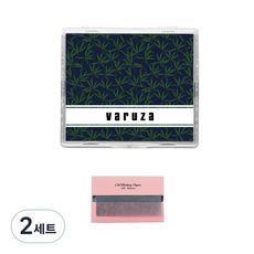 VARUZA 鏡子盒子吸油紙 竹炭, 200入, 2組