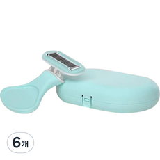와이에스 부드러운 6중 면도날 여성 면도기 + 케이스 세트 민트, 1개입, 6개