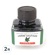 제이허빈 만년필 칼라잉크 30ml, 리에르사비쥬/다크그린 37, 2개