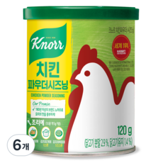 크노르 치킨스톡 파우더, 120g, 6개