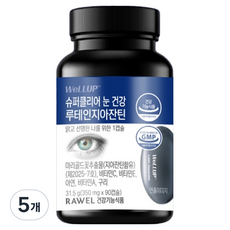 웰업 로엘 슈퍼클리어 눈 건강 루테인 지아잔틴, 5개, 90정