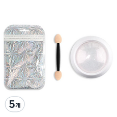 이모쿠비 진주 머메이드 네일파우더, 혼합색상, 5개