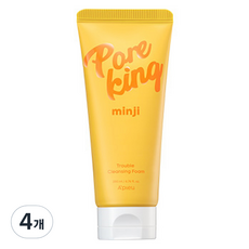 어퓨 모공대장민지 트러블 클렌징 폼, 4개, 200ml