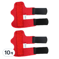 리치덕 손가락보호대 슬리브 레드, 10개