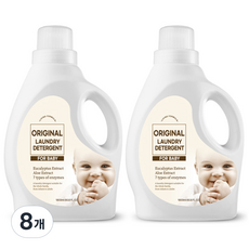 생활공식 유아용 오리지널 세탁세제, 1.8L, 8개