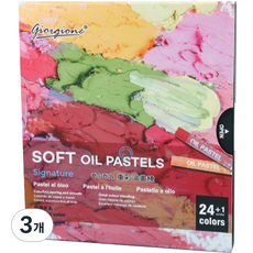 giorgione 柔軟高級型油畫棒, 24色, 3個