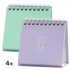 PINKFOOT 2026 迷你桌曆, 隨機出貨, 4個