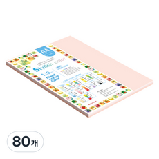 종이문화 스타일리쉬 얇은 혼합색지 120g 07 SN Pink Tone, 80개, A4