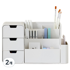 위즈홈 나누미 연필꽂이 분리형, 아이보리, 2개