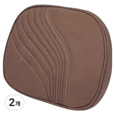 크로니클 전체 차량 호환 스웨이드 프로텍 차량용 머리쿠션, 체스넛 브라운, 2개
