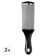 Foaming Home 高效腳部去角質器 短柄 不鏽鋼 黑色, 100g, 2個, 1入