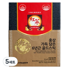 KOREA GINSENG DISTRIBUTION 滿載6年根紅蔘精華黃金條 30入, 360g, 5套