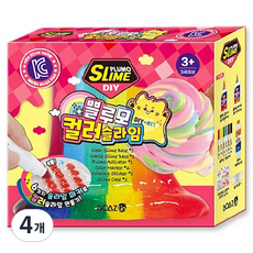 BOAZLin 彩色史萊姆 DIY 套組 800g, 4個, 混合顏色