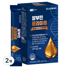 코오롱제약 알부민 프리미엄 15p, 225g, 2개