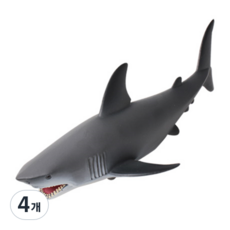 動物圖硬材料輪鯊魚, 4個