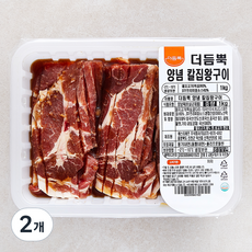 더듬뿍 양념 칼집왕구이 돼지고기, 1kg, 2개