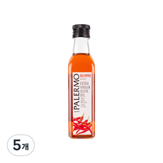 팔레르모 레드페퍼향 엑스트라 버진 올리브오일, 5개, 250ml