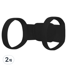 쭈비니네 심플한 어깨밴드 블랙, 2개