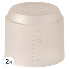 마더케이 에코젠 일회용 젖병 계량캡, 베이지, 100ml, 2개 베이지, 100ml, 2개