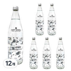 산타니올 크리스마스 탄산수, 12개, 750ml