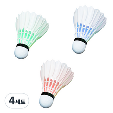 플레이픽 LED 셔틀 JT3707, 화이트, 3개입, 4세트