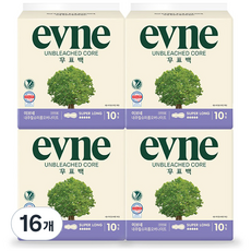 evne 無漂白Core衛生棉, 16個, 10片, 過夜或更長時間