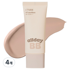 ETUDE 全天候清透BB霜 SPF36 PA+++, 03 自然色, 4個, 35ml