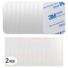 Dayeonkyung 手機鐵板鋼片 10p + 背面保護膜 10p 套組, 2套, 方形鐵板